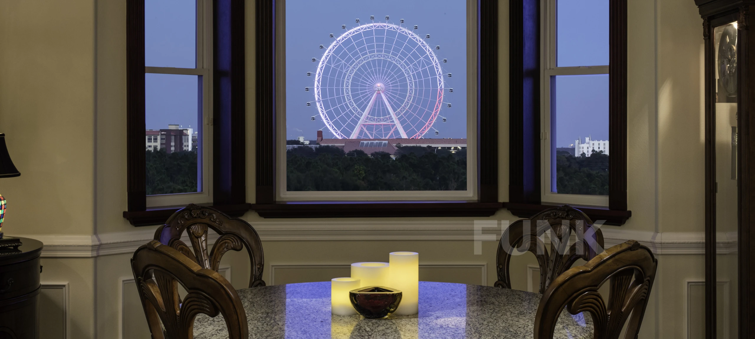 Orlando Eye View from Dining Room Table