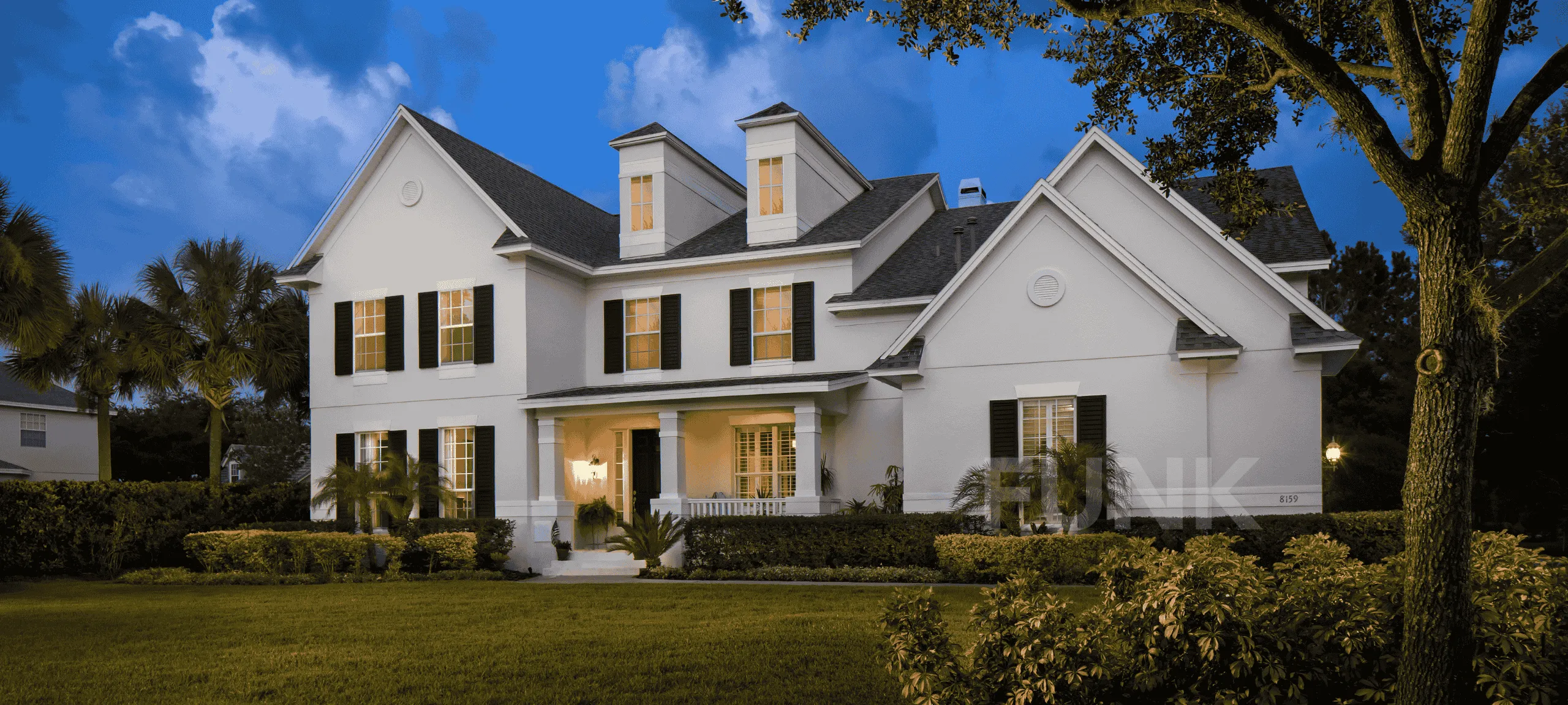 Orlando Home Front Exterior at Twilight